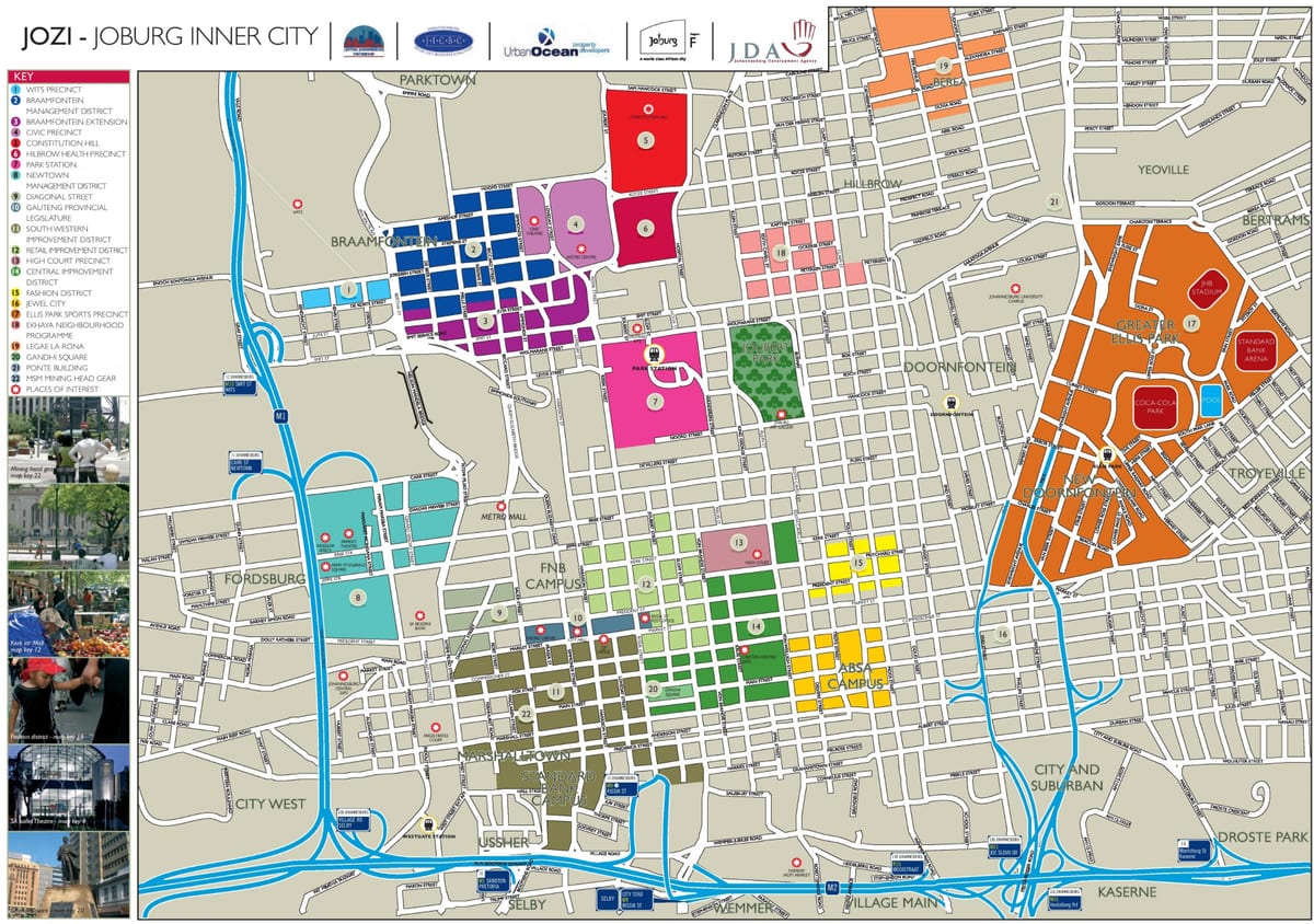 约翰内斯堡(Joburg Jozi)观光地图